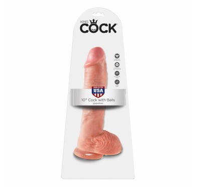 Dildo - King Cock 10 Inch with Balls Flesh